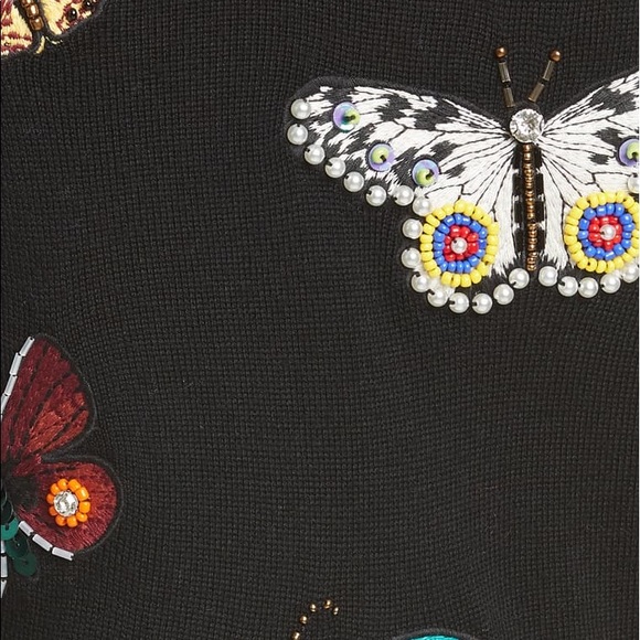 ⛔️🚫SOLD🚫⛔️ALICE + OLIVIA Ciara Butterfly Sweater - Picture 7 of 8